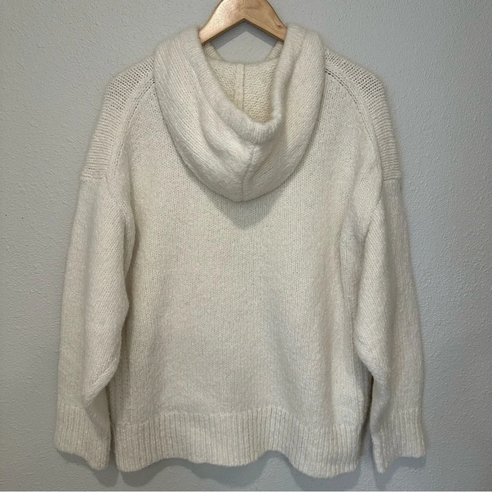 J. Crew Cozy Cream Knit Sweater Hoodie